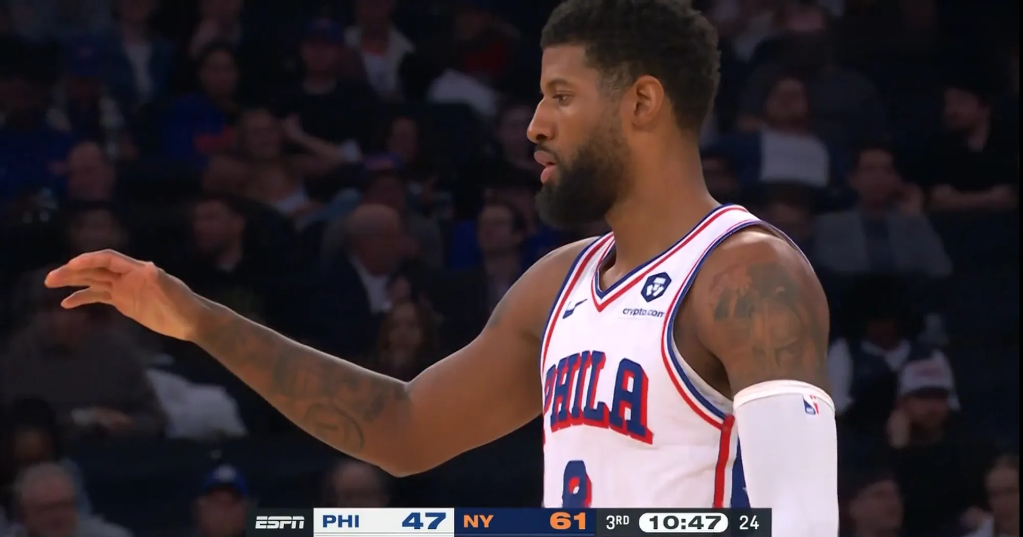 魔术横扫法国男篮，乔治完成帽子戏法